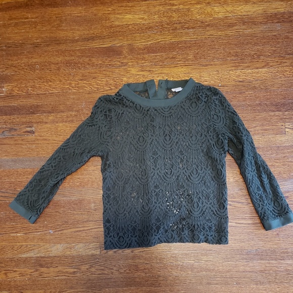 Banana Republic Tops - Olive Green Lace Blouse